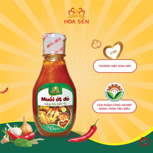 Muối ớt đỏ 185g - Tương Việt Hoa Sen